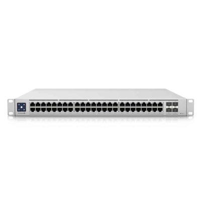 SWITCH UBIQUITI GERENCIAVEL L3 48 PORTAS 2.5 GIGABIT + 04 SFP+ DE 10GB USW-ENTERPRISE- 48-POE RACK