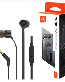 FONE DE OUVIDO TUNE 110 PRETO JBL