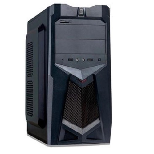 GABINETE GAMER G-FIRE HTSY127B6S SEM FONTE PRETO 2 BAIAS