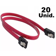 CABO DE DADOS SATA 3 6Gbs KIt 20 UNIDADES