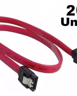 CABO DE DADOS SATA 3 6Gbs KIt 20 UNIDADES