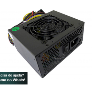 Mini Fonte de Alimentação Pixxo PL300WRPBB, 300w, Micro SFX, sem Cabo de Força, 20 + 4 Pinos