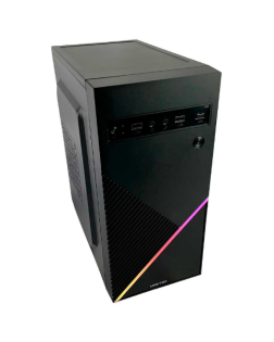 GABINETE GAMER LIKETEC BASIC ONE V2 RGB SEM FAN MICRO ATX RGB PRETO