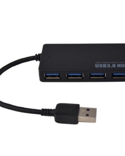 Mini Hub Usb 3.0 Com 4 Portas High Speed - COM FONTE