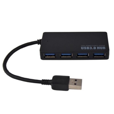Mini Hub Usb 3.0 Com 4 Portas High Speed - COM FONTE